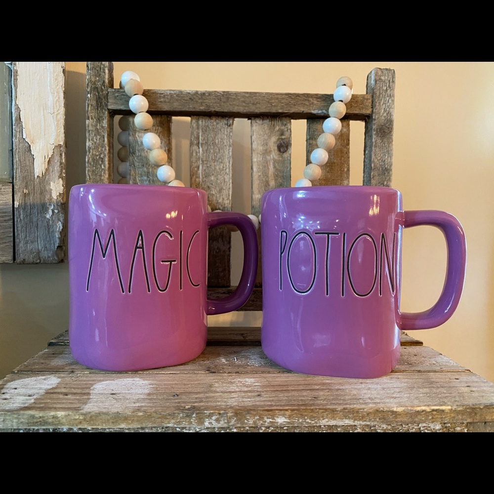 Rae Dunn Purple Halloween Mugs